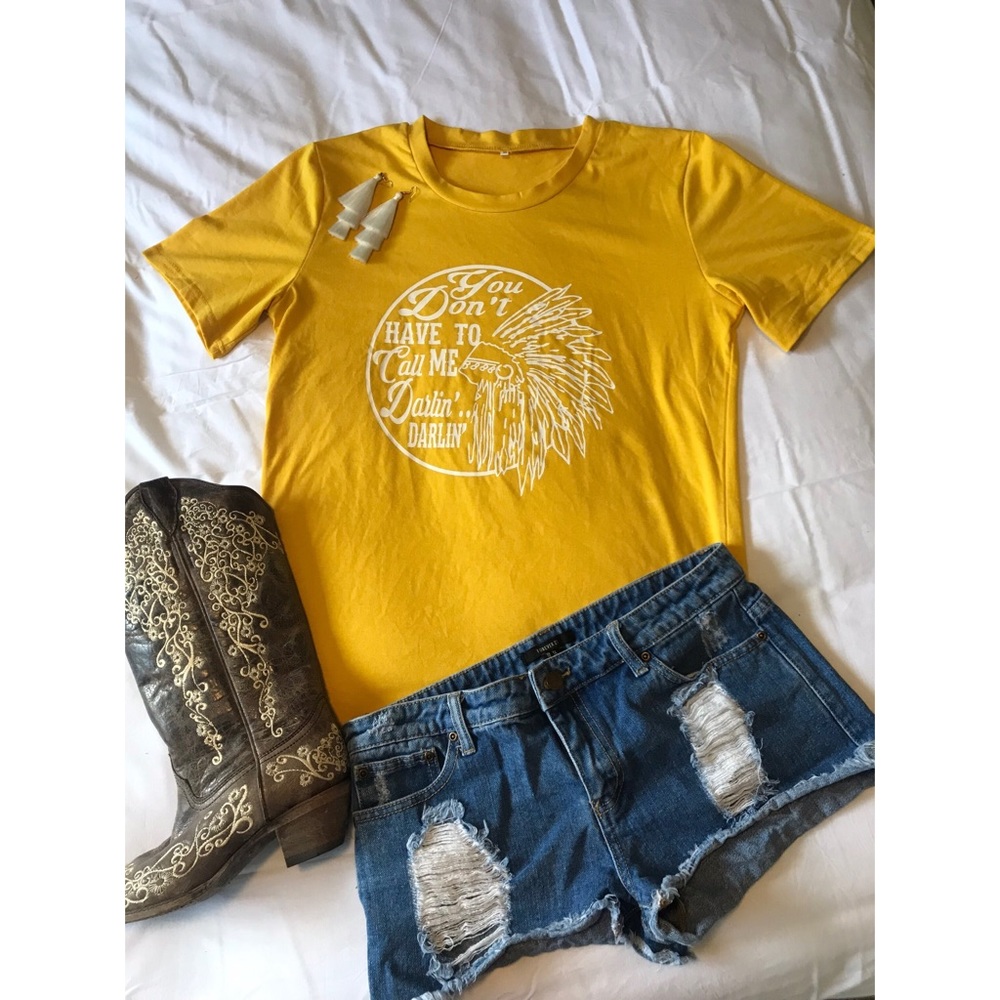 Graphic Darlin Tee **only tried on once**